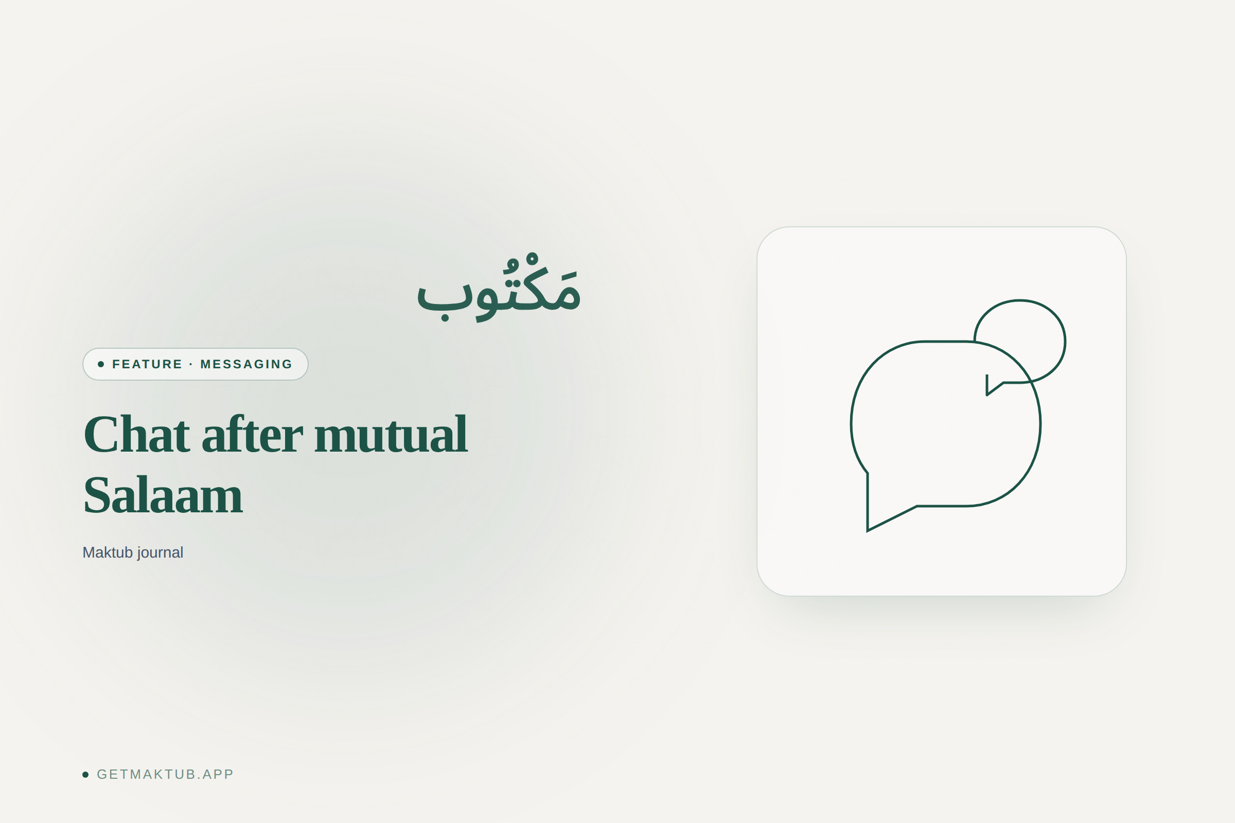 Chat after mutual Salaam