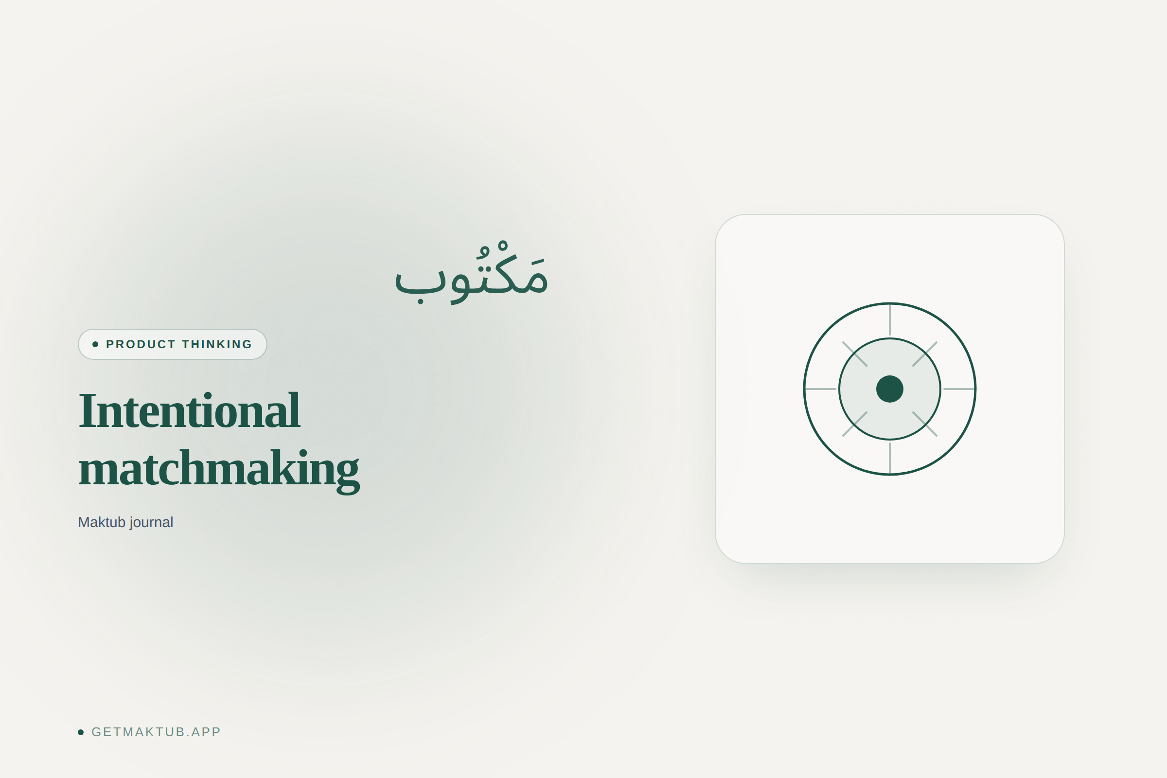 Maktub journal — criteria for Muslim marriage apps
