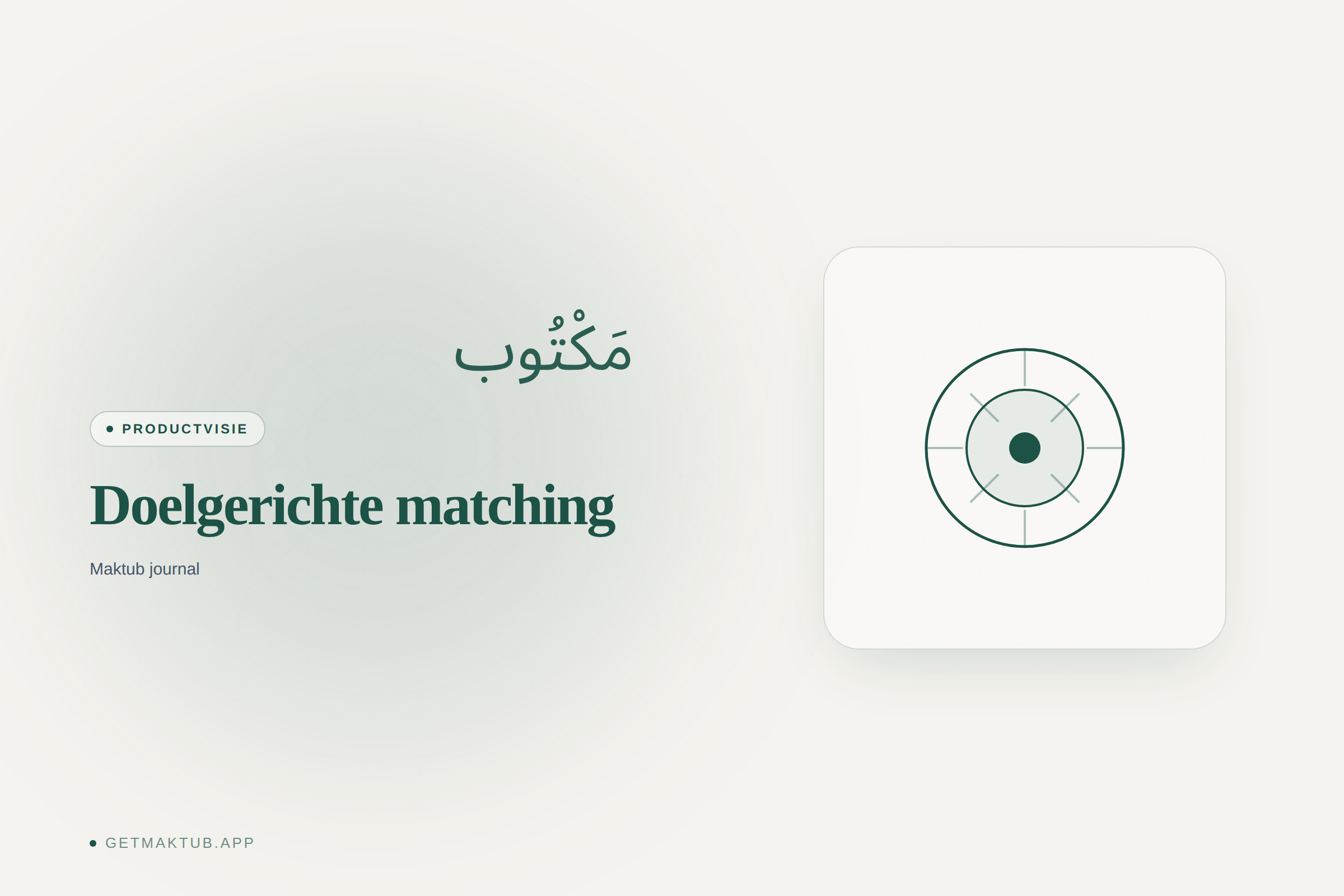 Maktub journal — criteria voor moslim huwelijksapps